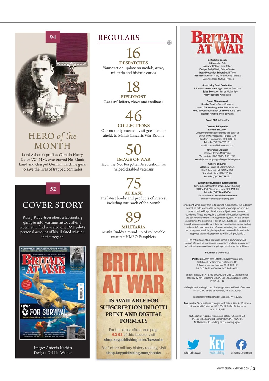Britain at War Magazine Preview Pages