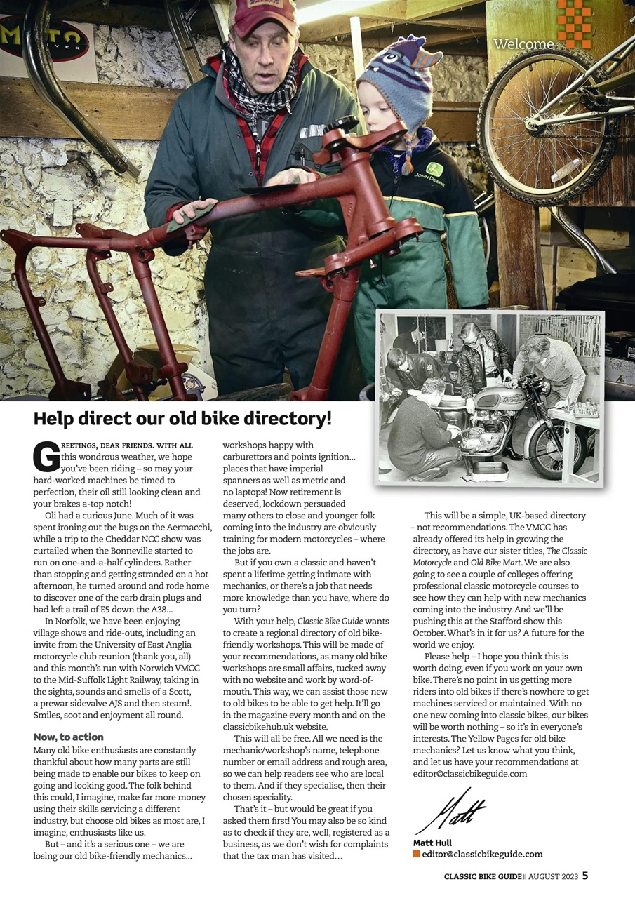 Classic Bike Guide Preview Pages