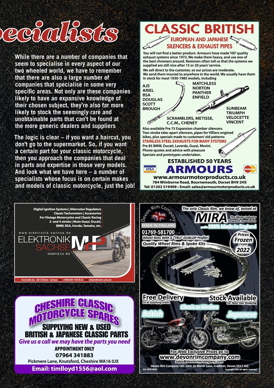 Classic Bike Guide Preview Pages