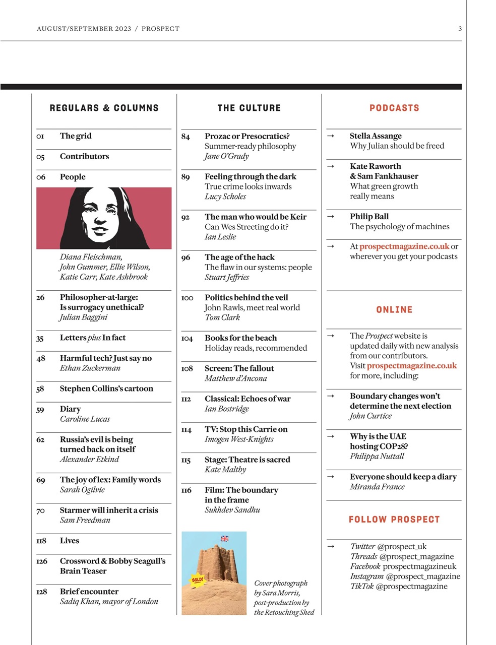 Prospect Magazine Preview Pages