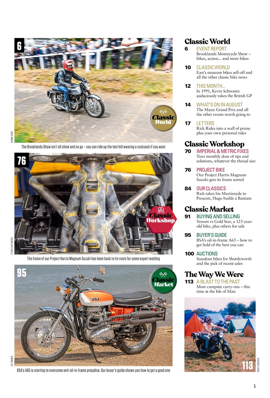 Classic Bike Preview Pages