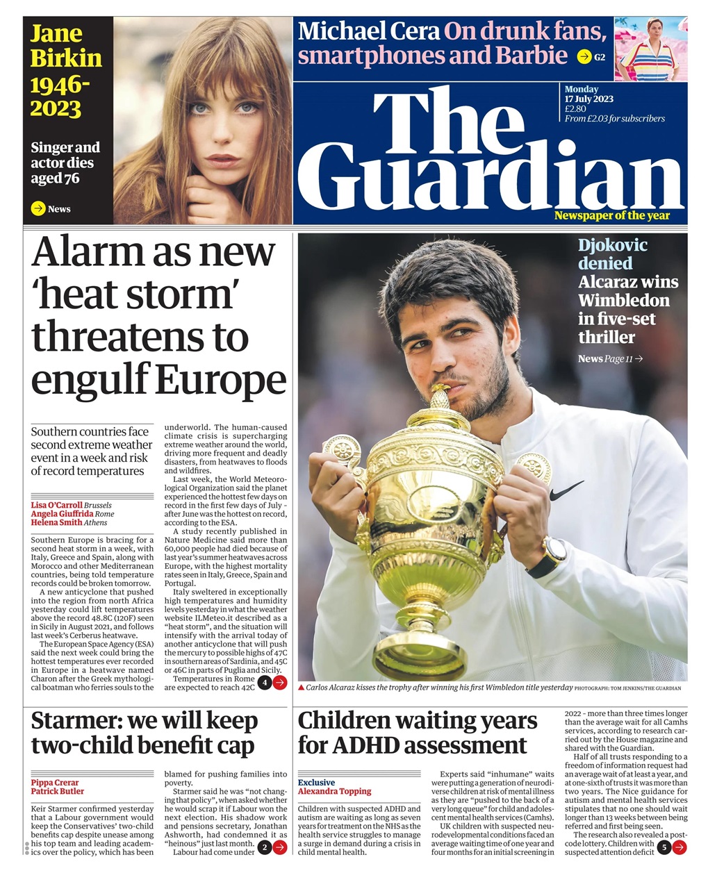 The Guardian Newspaper Preview Pages