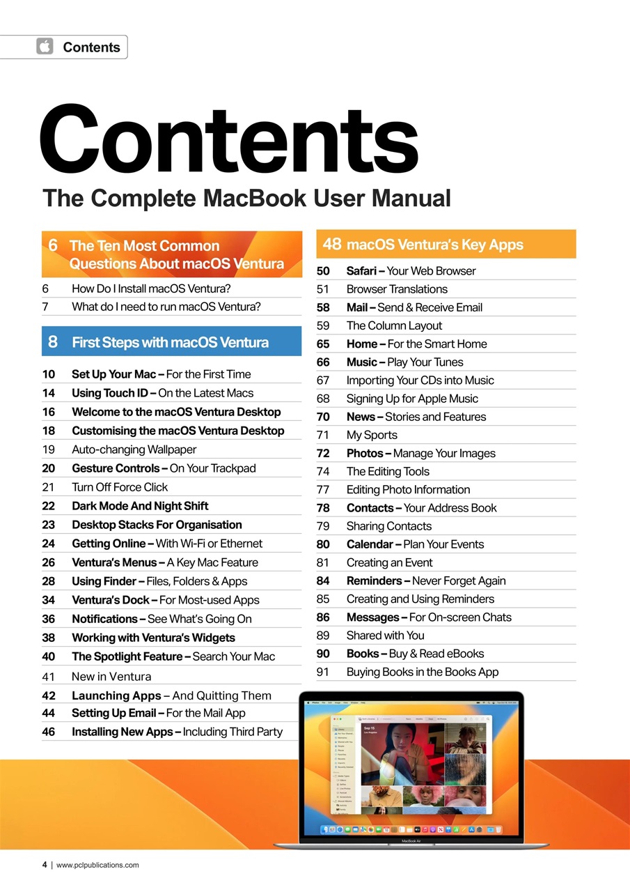 MacBook & macOS The Complete Manual Preview Pages