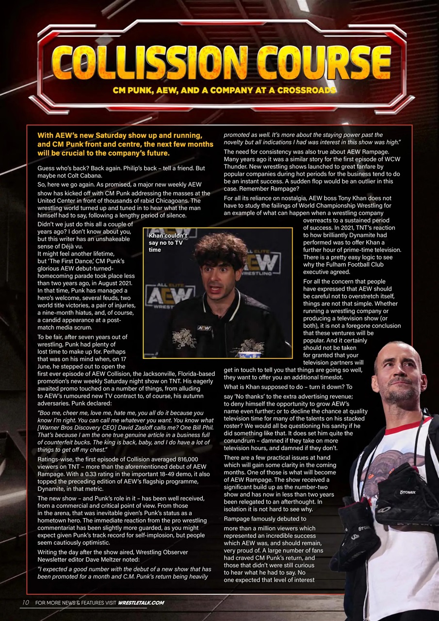 Wrestletalk Magazine Preview Pages