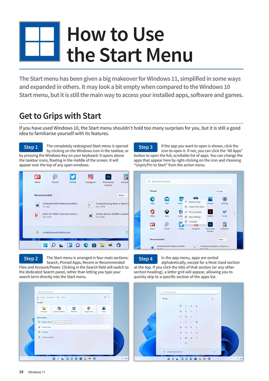 Windows 11 The Complete Manual Preview Pages