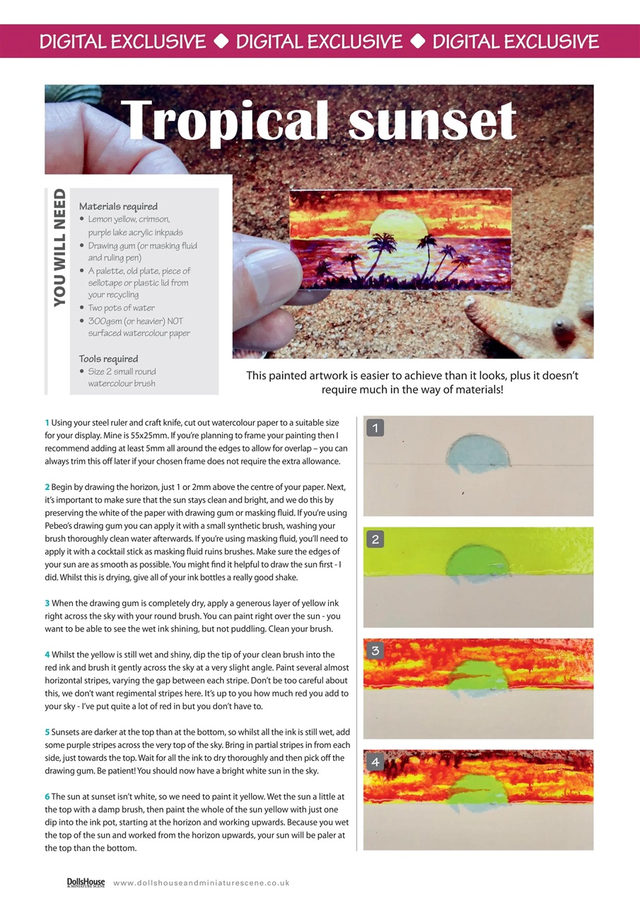 Dolls House and Miniature Scene Preview Pages