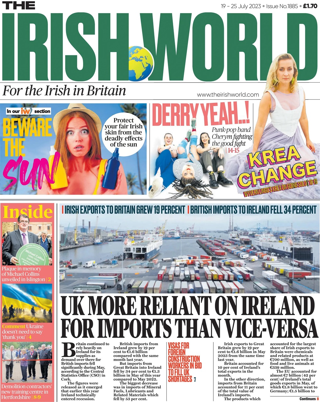 Irish World Preview Pages