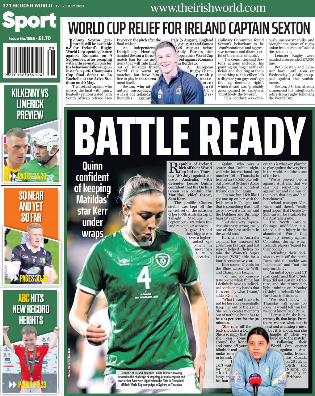 Irish World Preview Pages