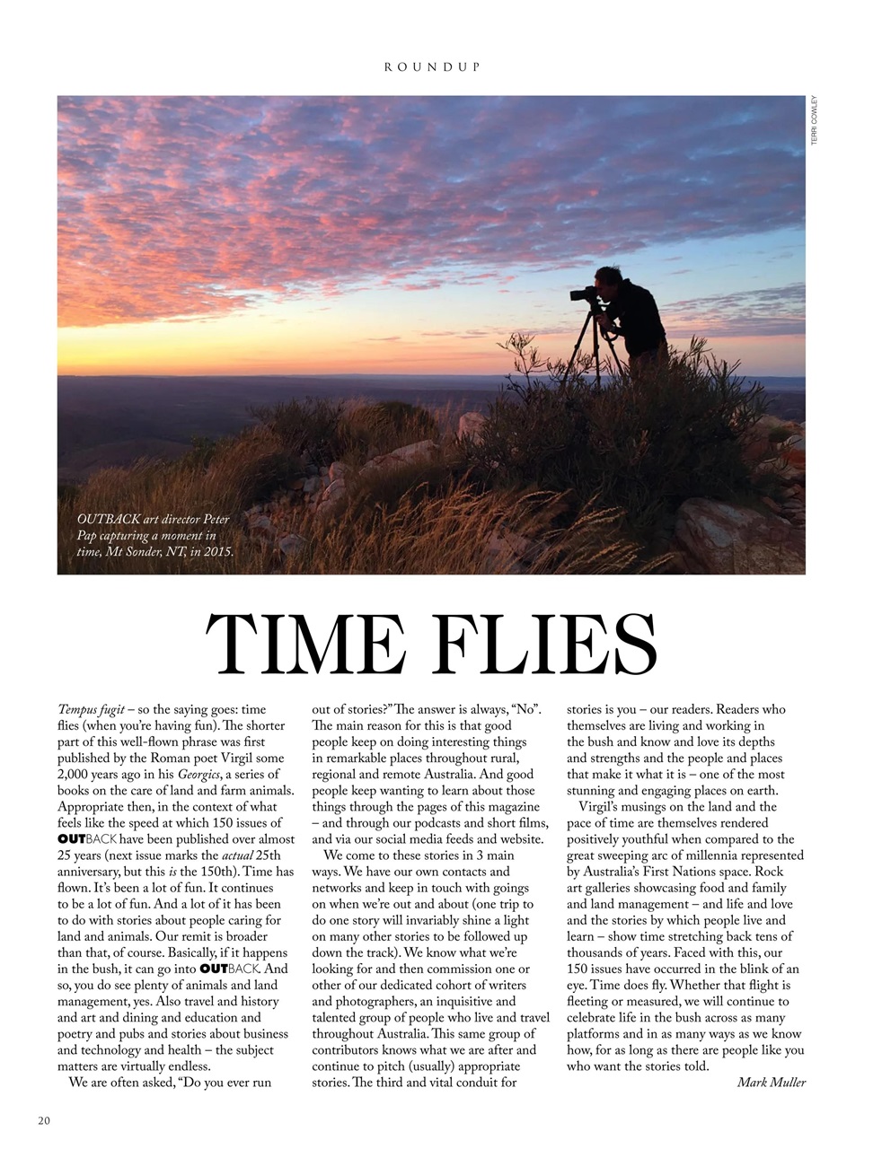 OUTBACK Magazine Preview Pages