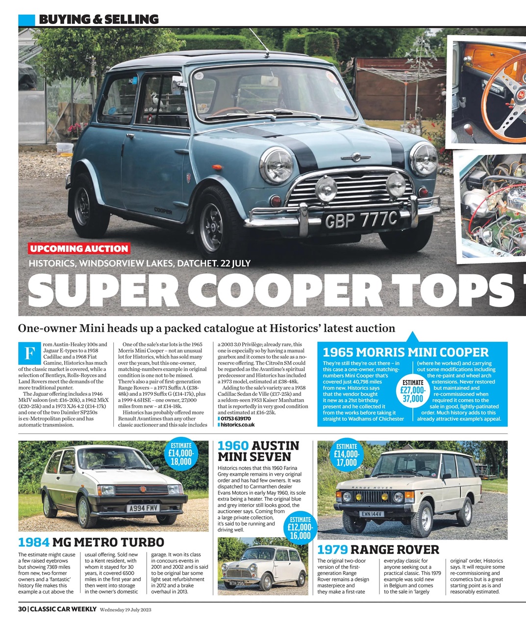 Classic Car Weekly Preview Pages