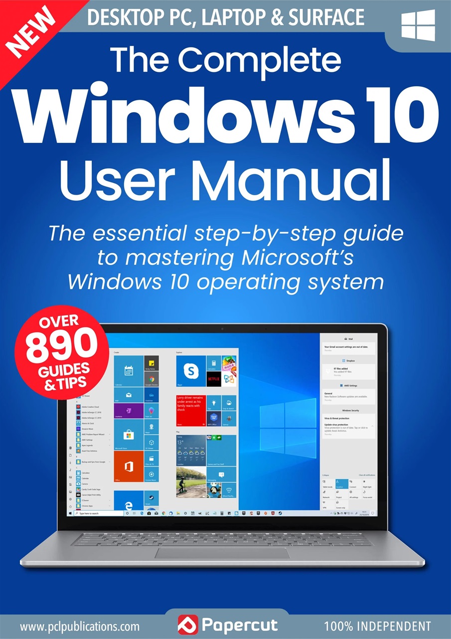 Windows 10 The Complete Manual Preview Pages