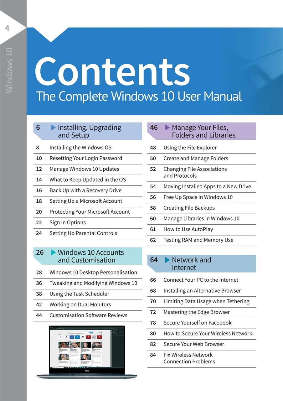 Windows 10 The Complete Manual Preview Pages