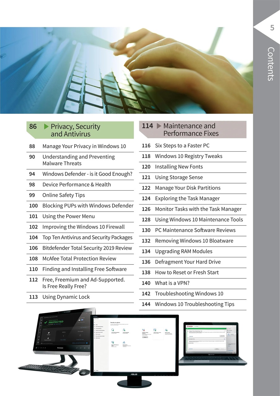 Windows 10 The Complete Manual Preview Pages
