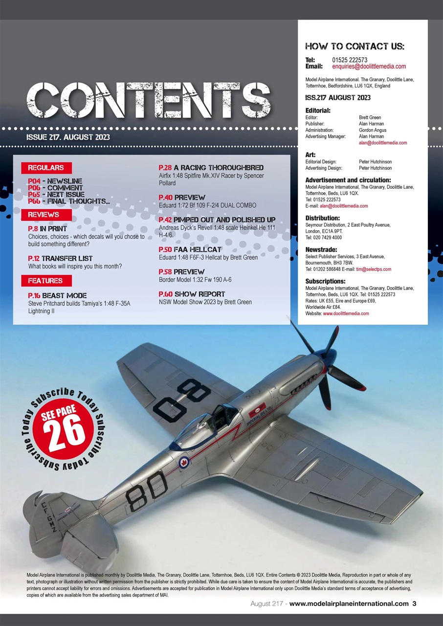 Model Airplane International Preview Pages
