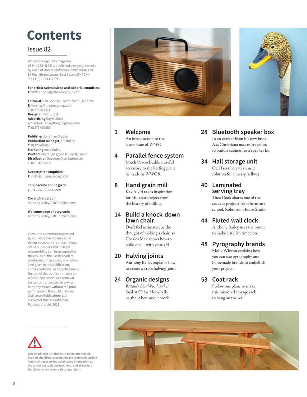 Woodworking Crafts Magazine Preview Pages
