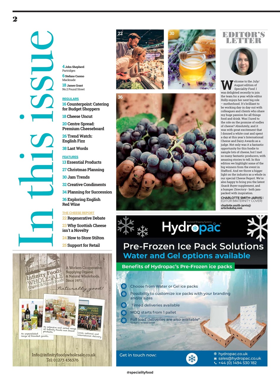 Speciality Food Preview Pages