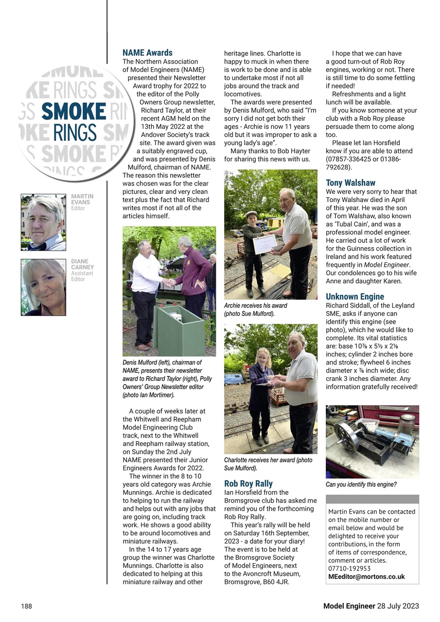 Model Engineer Preview Pages