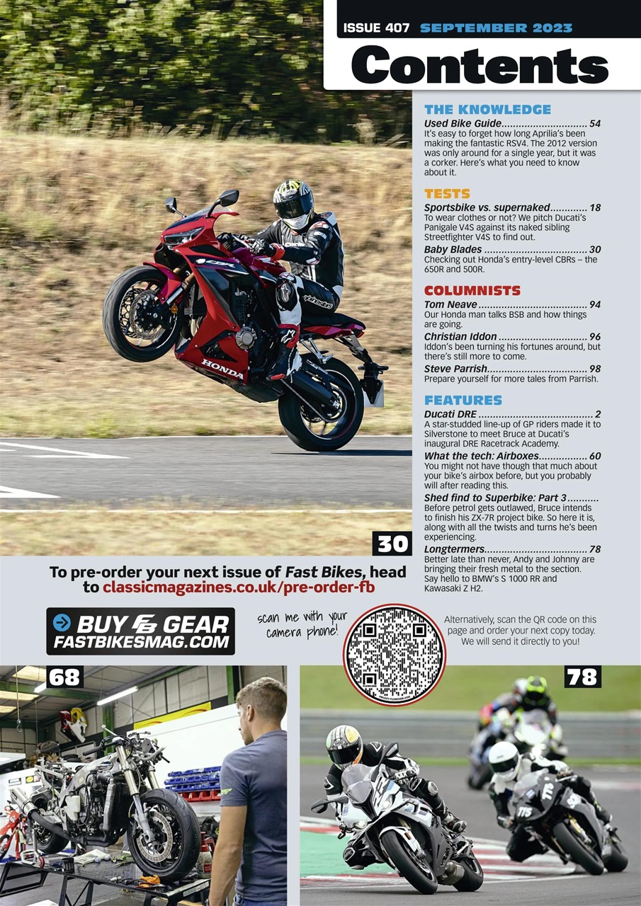 Fast Bikes Preview Pages