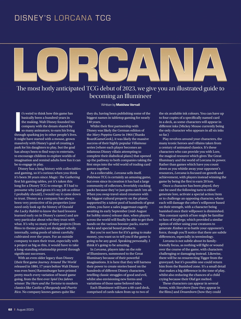 Tabletop Gaming Preview Pages