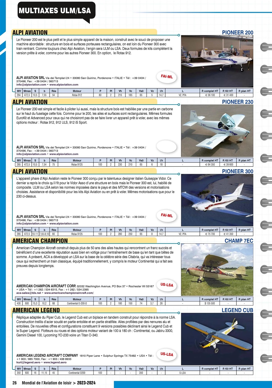 Aviation et Pilote Preview Pages