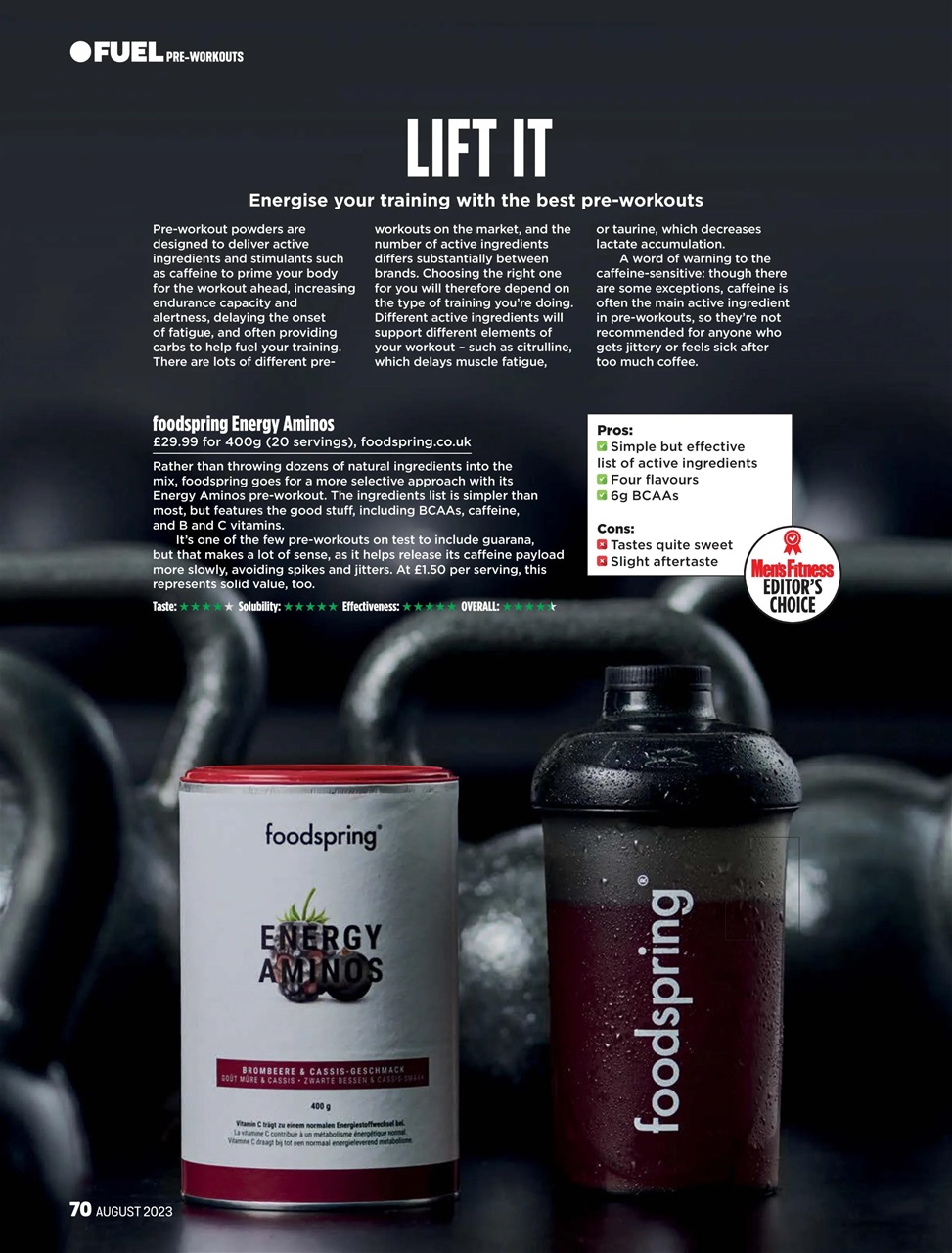 Men's Fitness Preview Pages