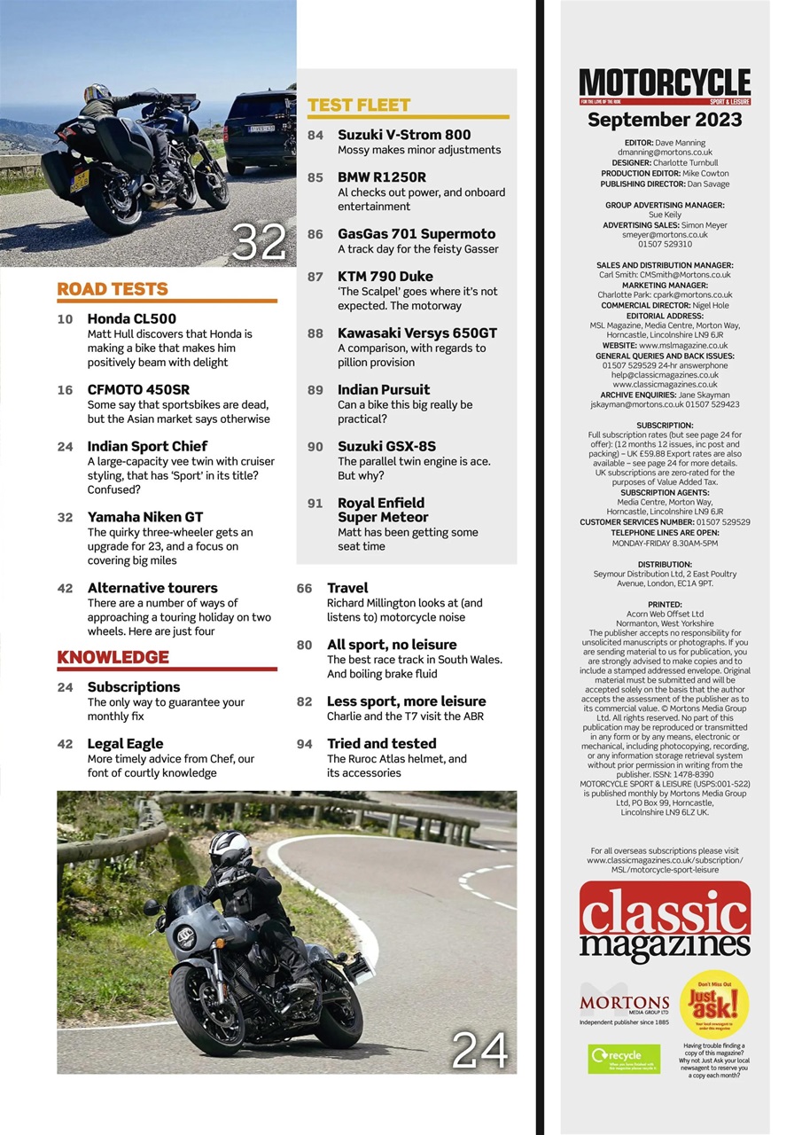 Motorcycle Sport & Leisure Preview Pages