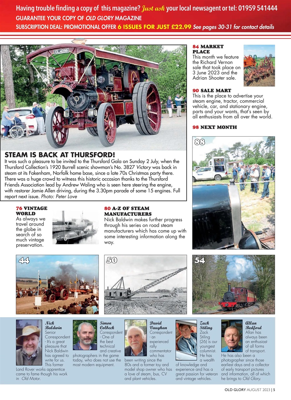 Old Glory Magazine Preview Pages