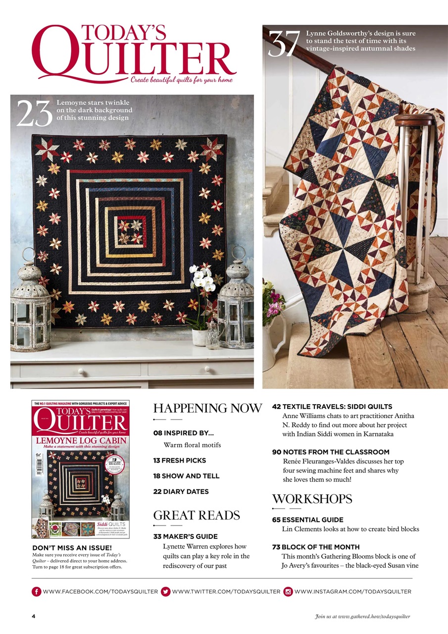Today’s Quilter Preview Pages