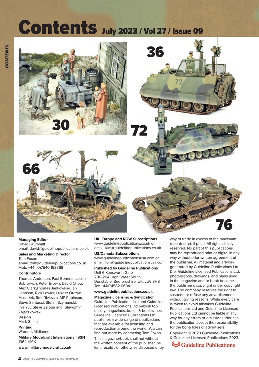 Military Modelcraft International Magazine - August 2023 Back Issue