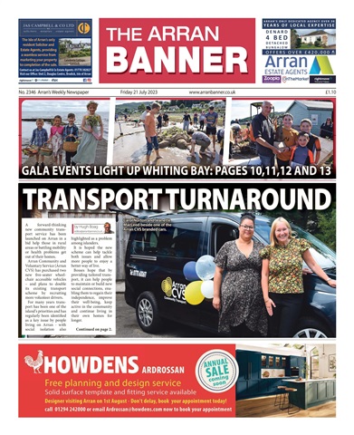 Arran Banner issue 21st July 2023