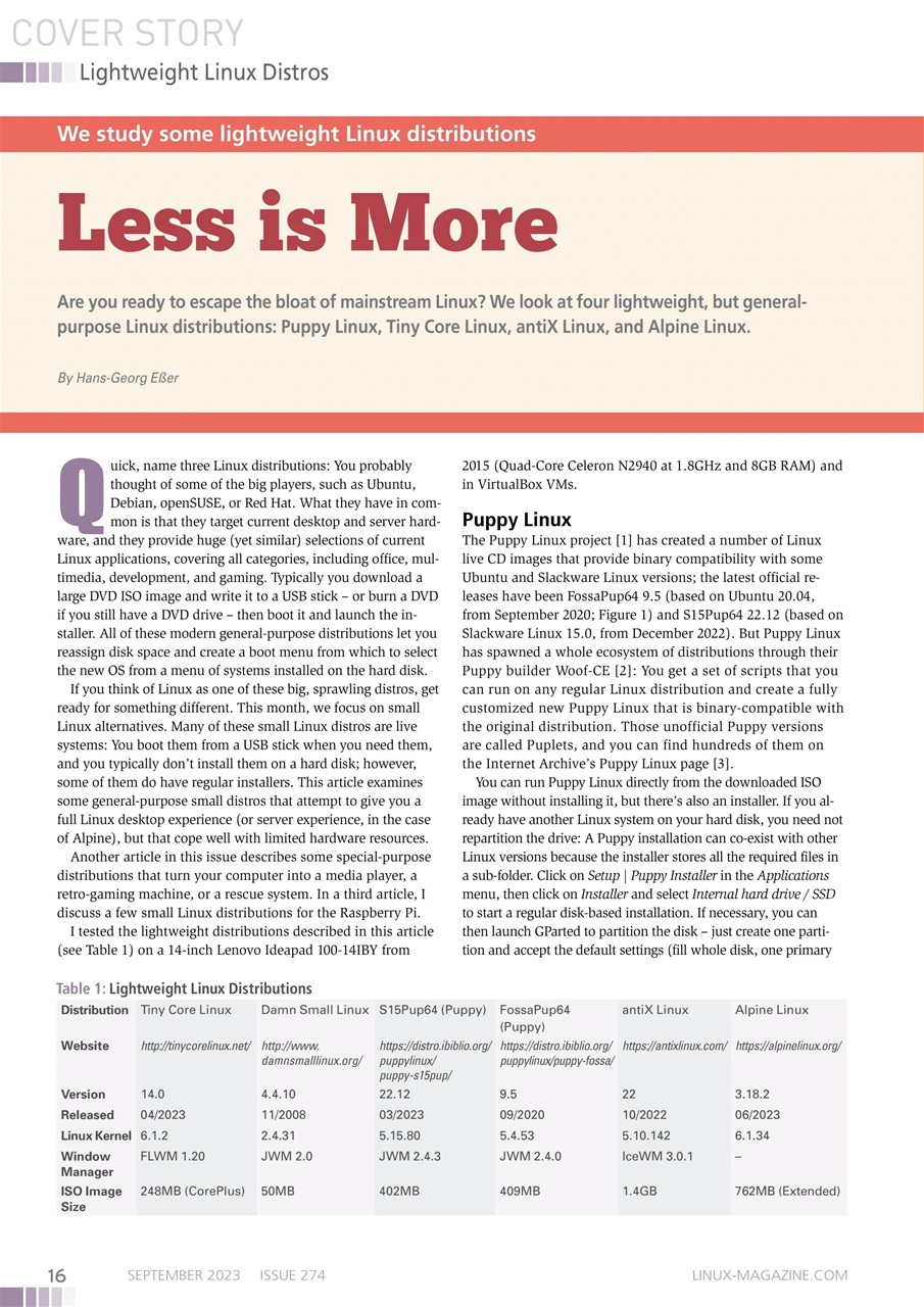 Linux Magazine Preview Pages