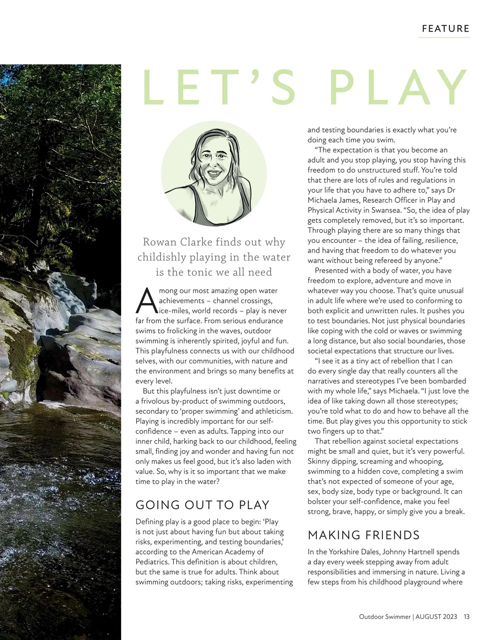 Outdoor Swimmer Preview Pages