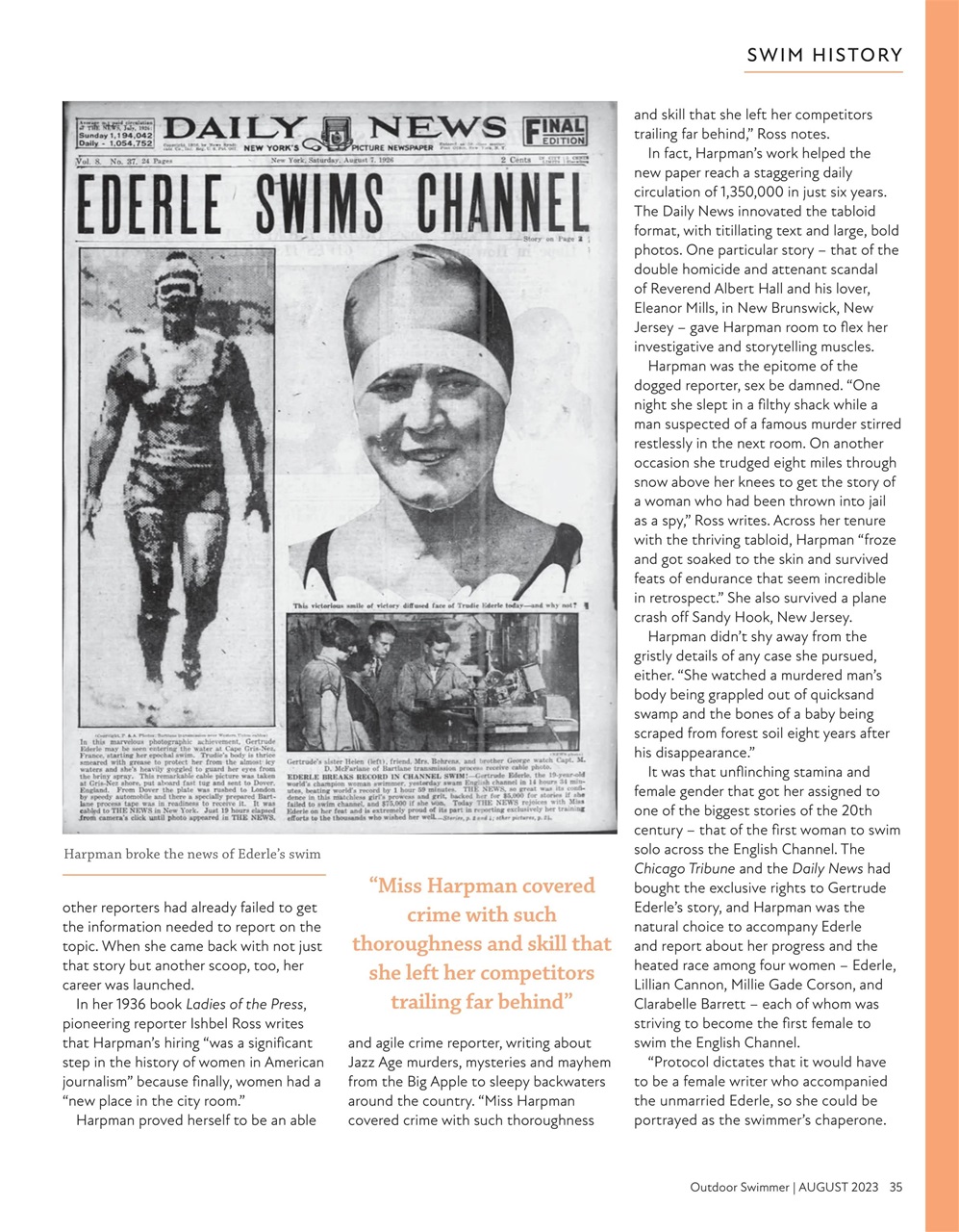 Outdoor Swimmer Preview Pages