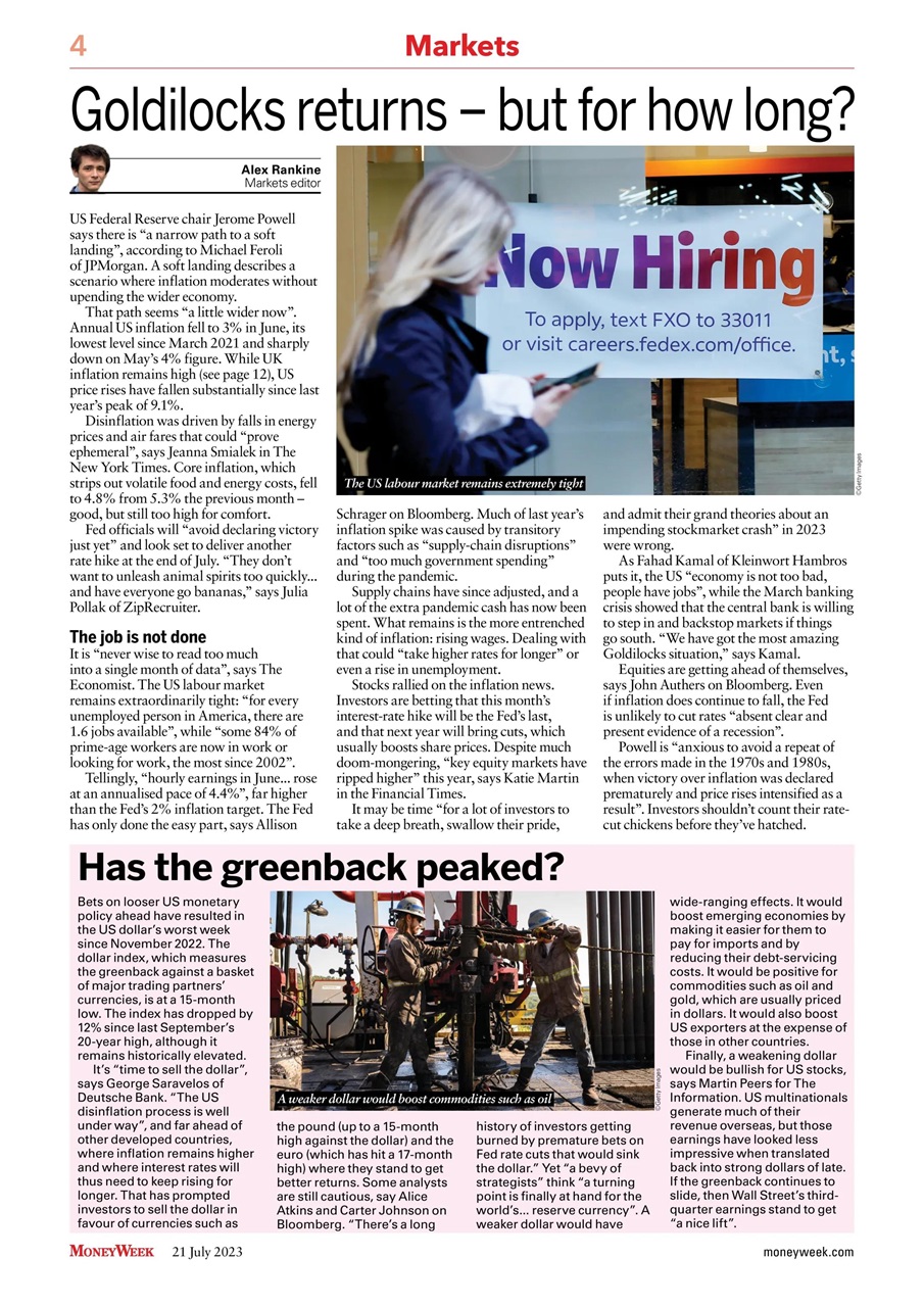 MoneyWeek Preview Pages