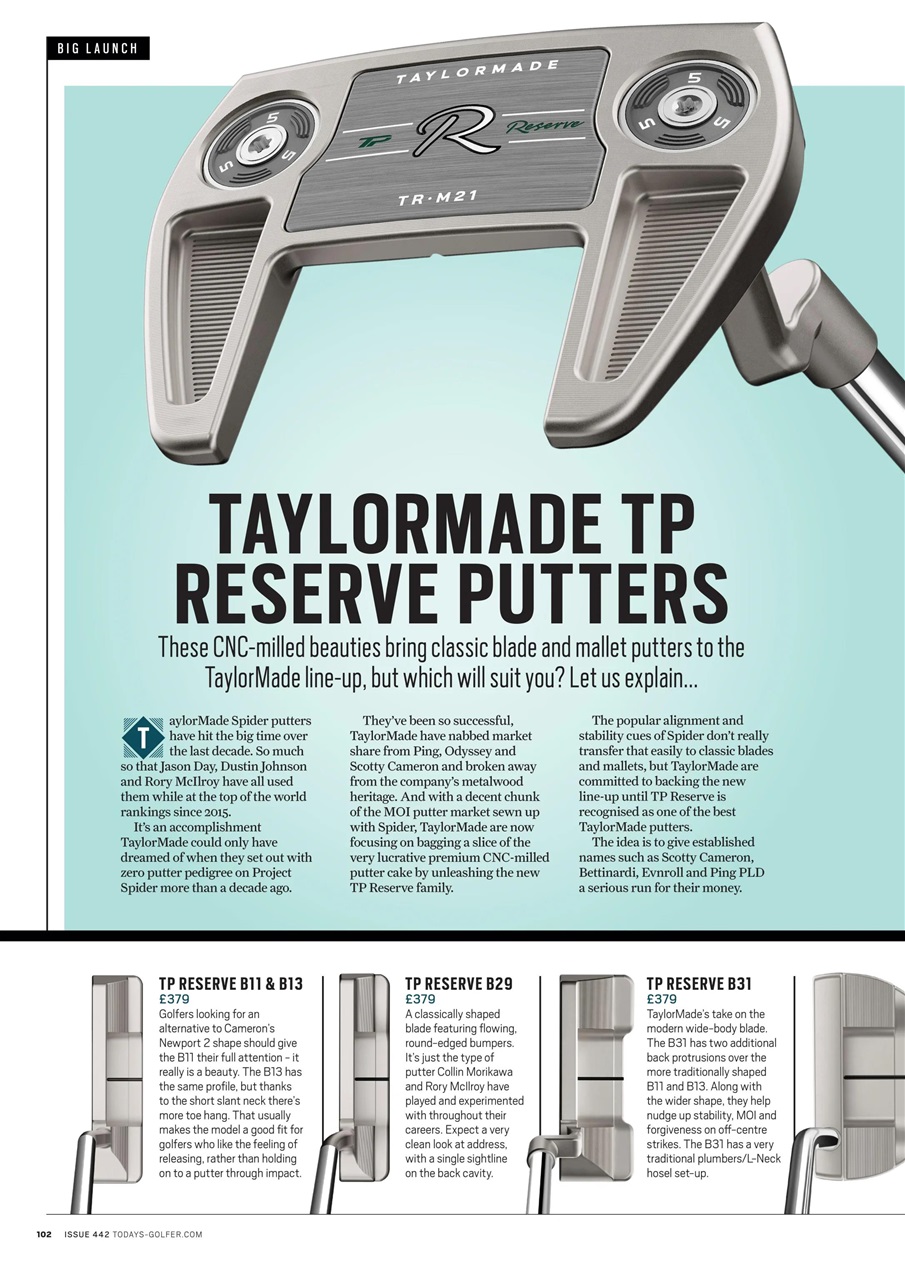 Today's Golfer Preview Pages