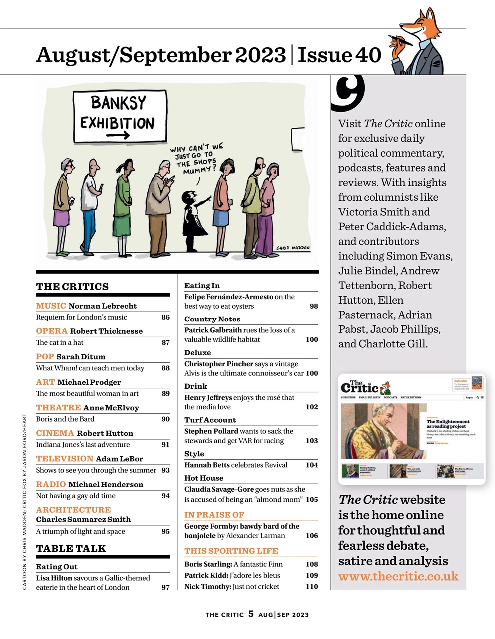 The Critic Preview Pages