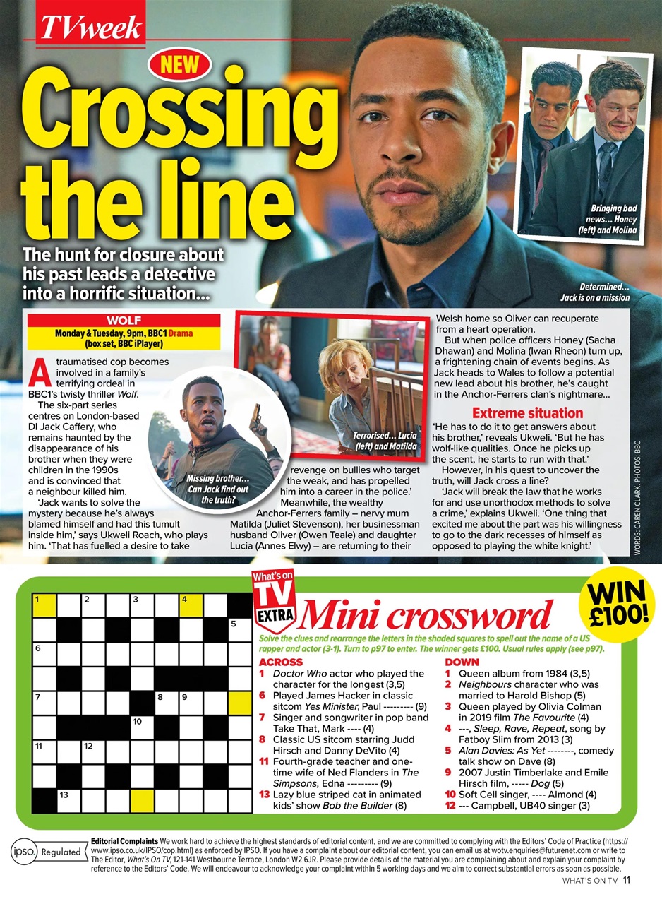 What's on TV Preview Pages