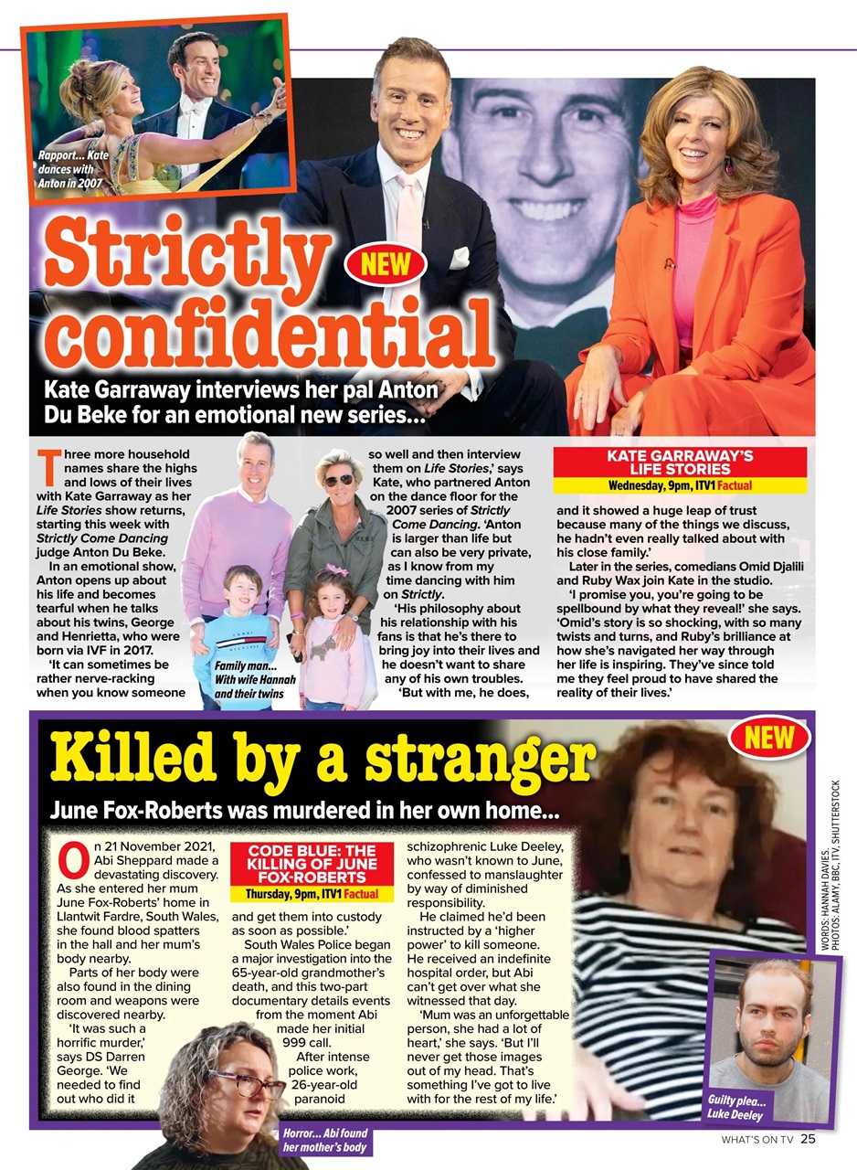 What's on TV Preview Pages