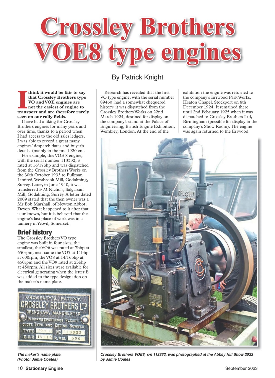Stationary Engine Preview Pages