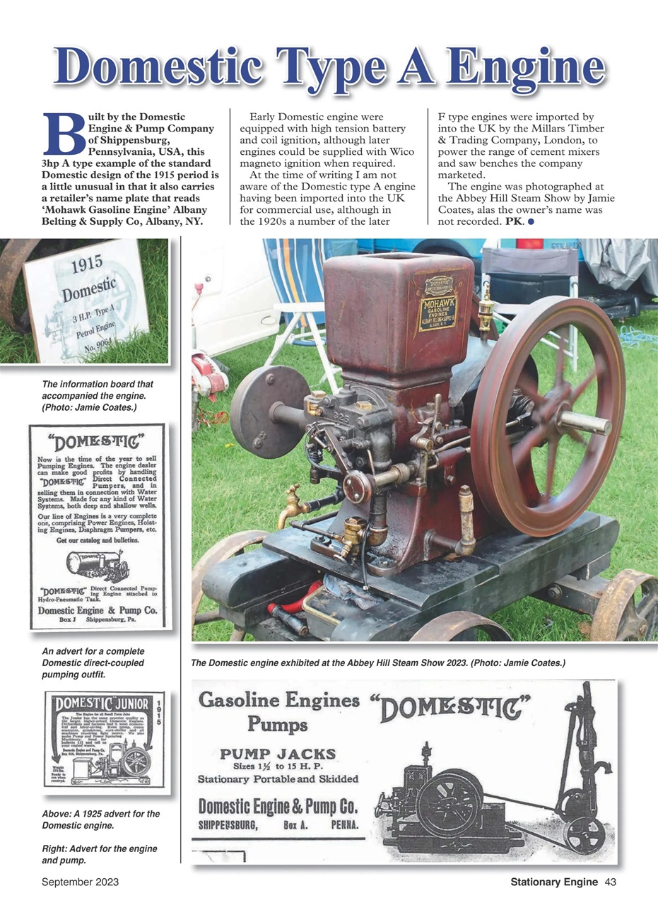 Stationary Engine Preview Pages