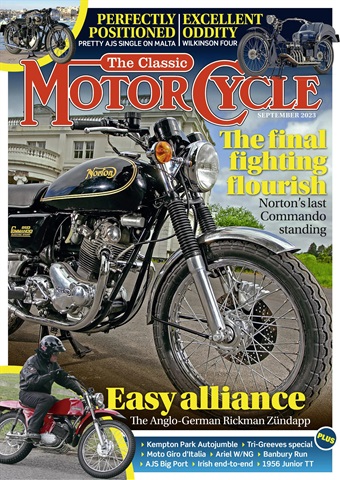 The Classic MotorCycle issue September 2023