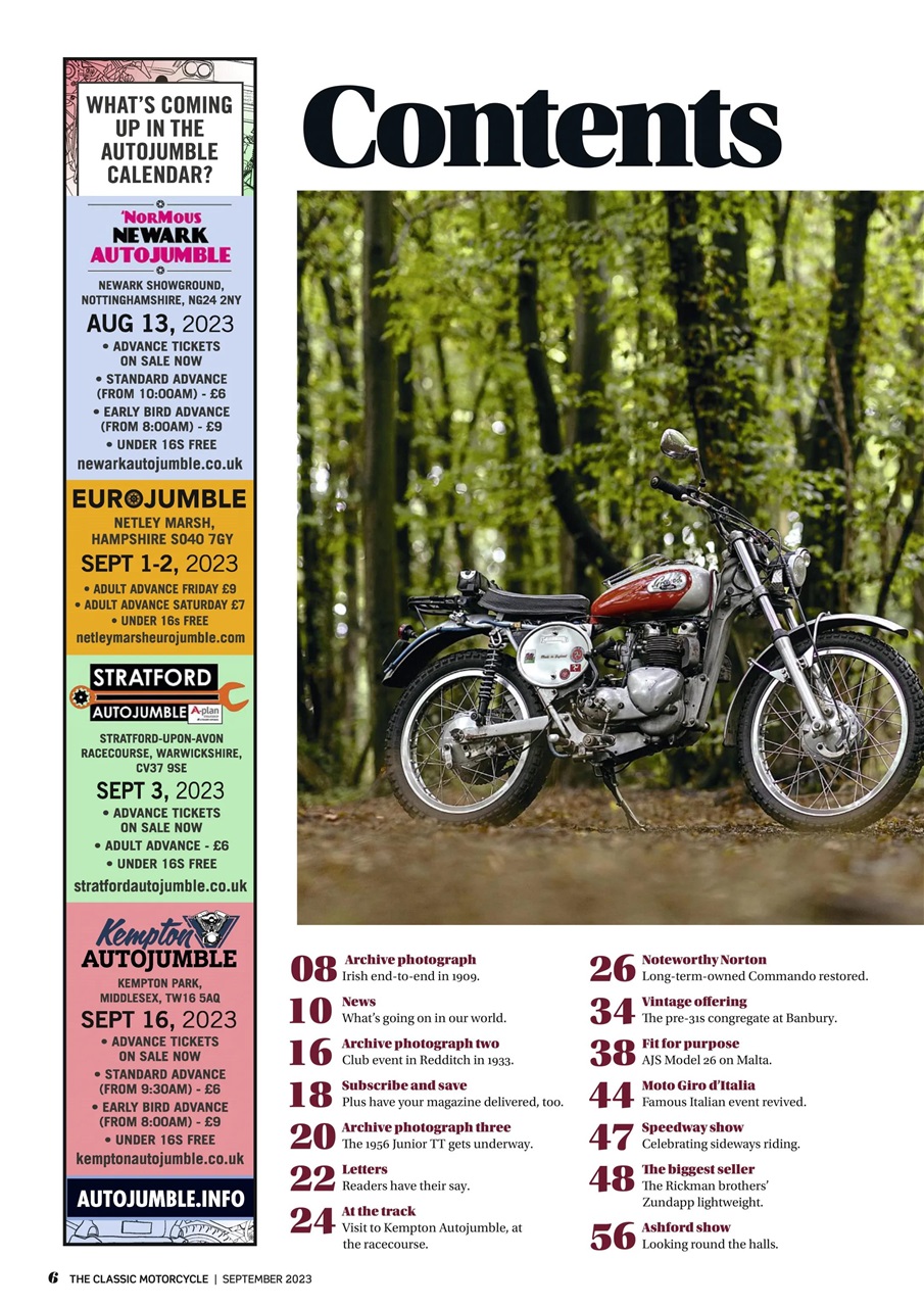 The Classic MotorCycle Preview Pages