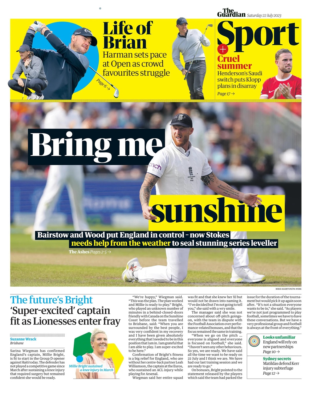 The Guardian Newspaper Preview Pages