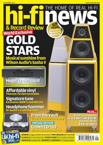 Hi-Fi News issue September 2023