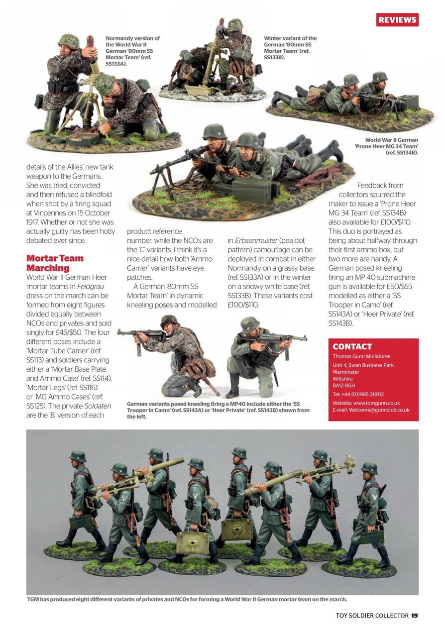 Toy Soldier Collector and Historical Figures Preview Pages