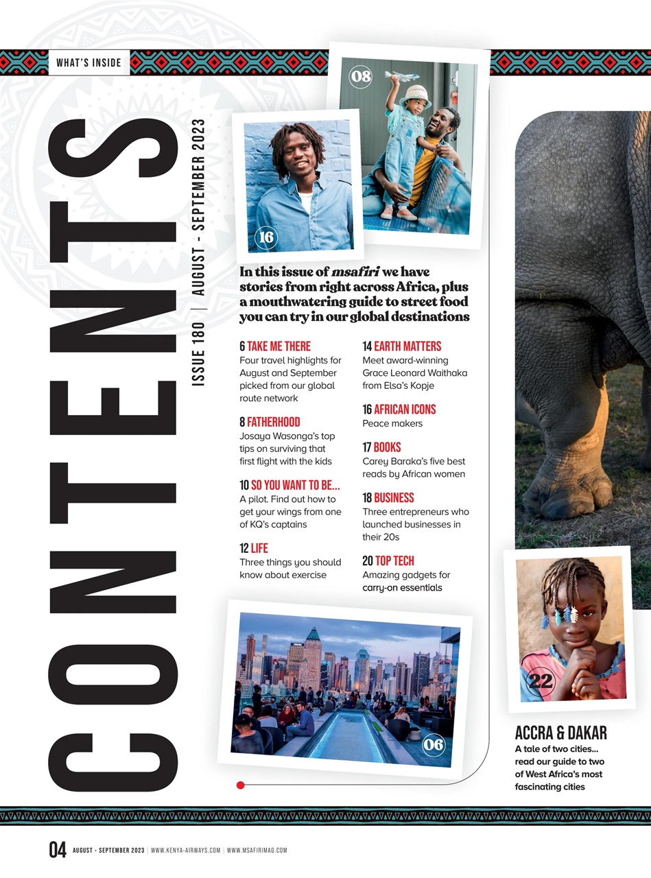 MSAFIRI – Kenya Airways Inflight Preview Pages