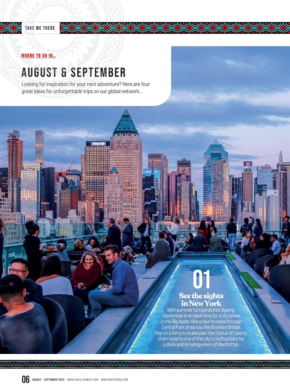 MSAFIRI – Kenya Airways Inflight Preview Pages