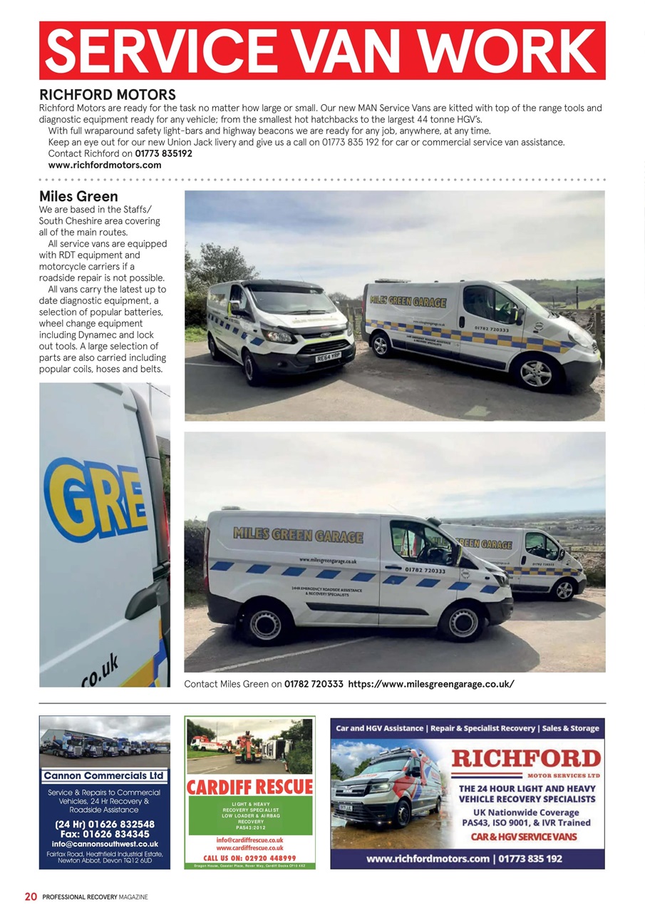 Professional Recovery Magazine Preview Pages