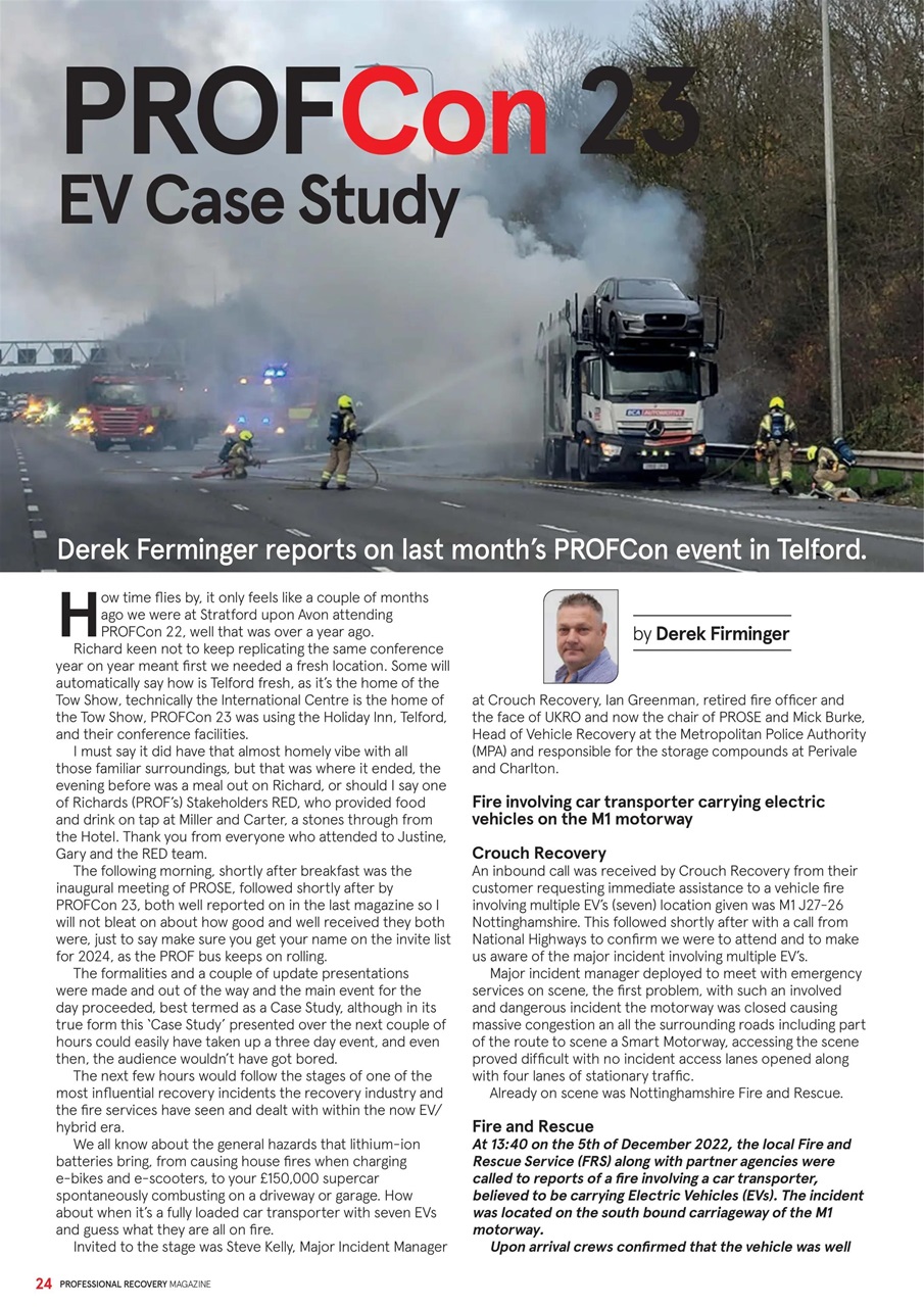 Professional Recovery Magazine Preview Pages