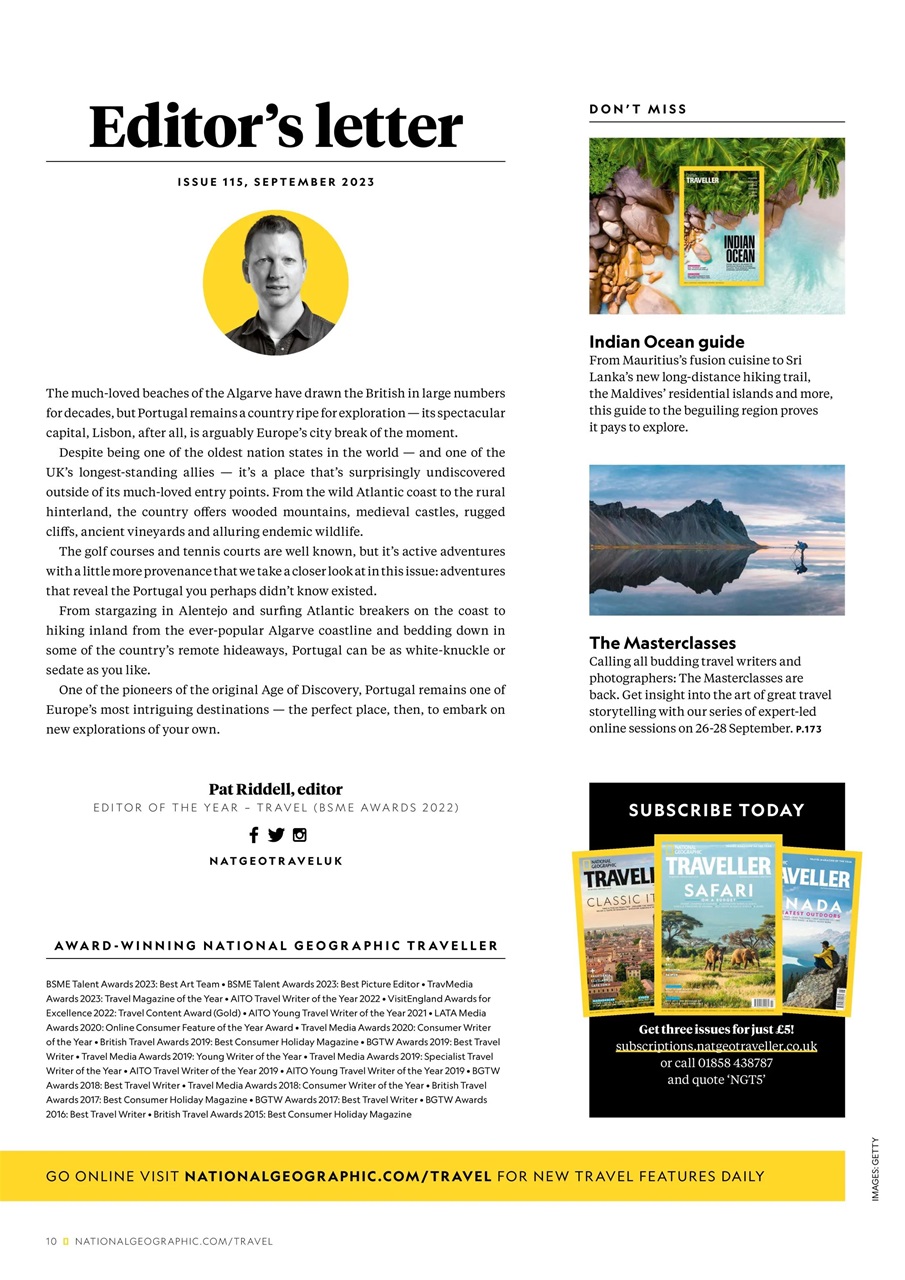 National Geographic Traveller UK Preview Pages